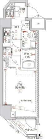 蒲田駅 徒歩3分 4階の物件間取画像